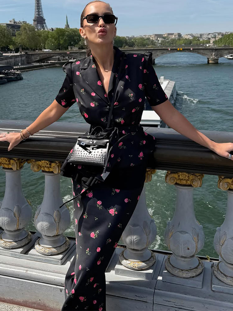Women'S Fashion Trends Spring 2026 - Floral Blazer Coat Skirt Sets Women