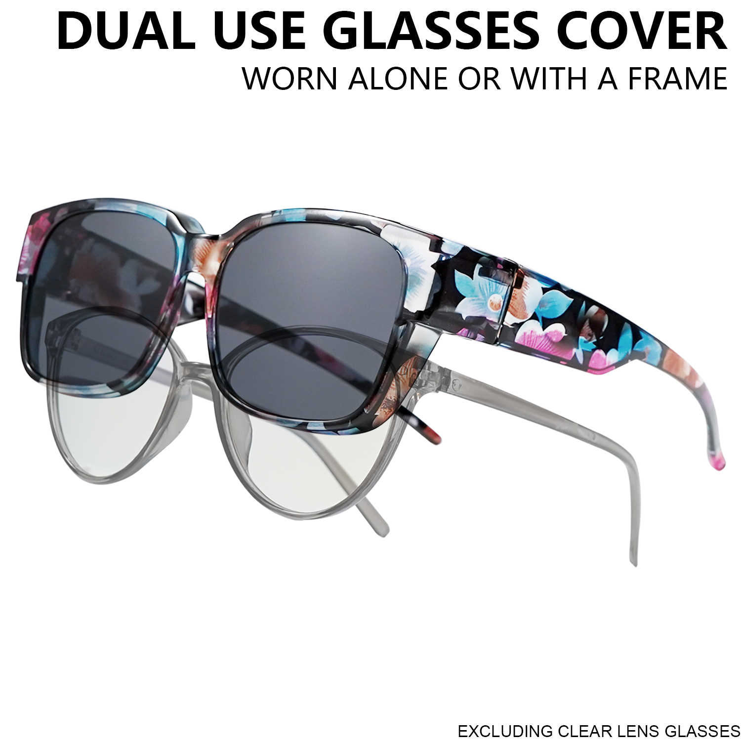 Women Fashion Photoshoot - Oversized Square Fashionable Unisex Sunglasses for