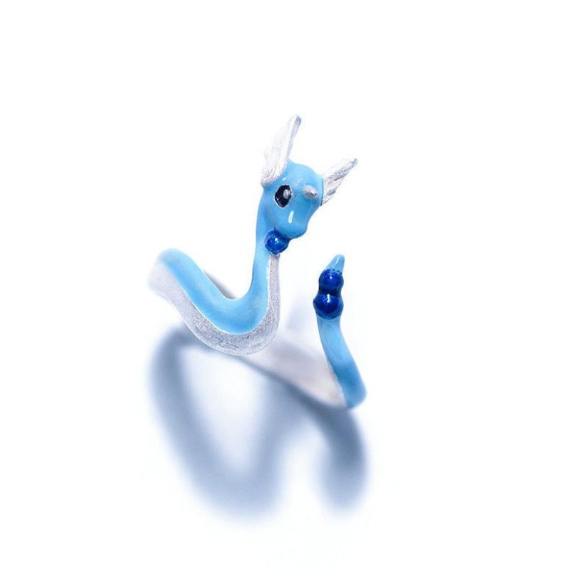 Women'S Fashion Jewellery - Pokémon Earrings Woman Dragonair Ring for