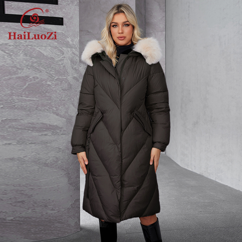 Women'S Fashion Long Coat - HaiLuoZi 2024 Women's Winter Plus Size