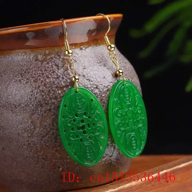 Women'S Fashion Jewellery - Original Natural Green Jade Emerald Bat