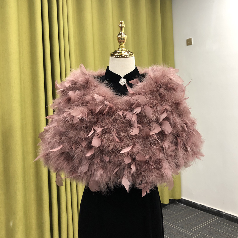 Women's shawl, real fur cape,  - Turkey Women Fashion review and price