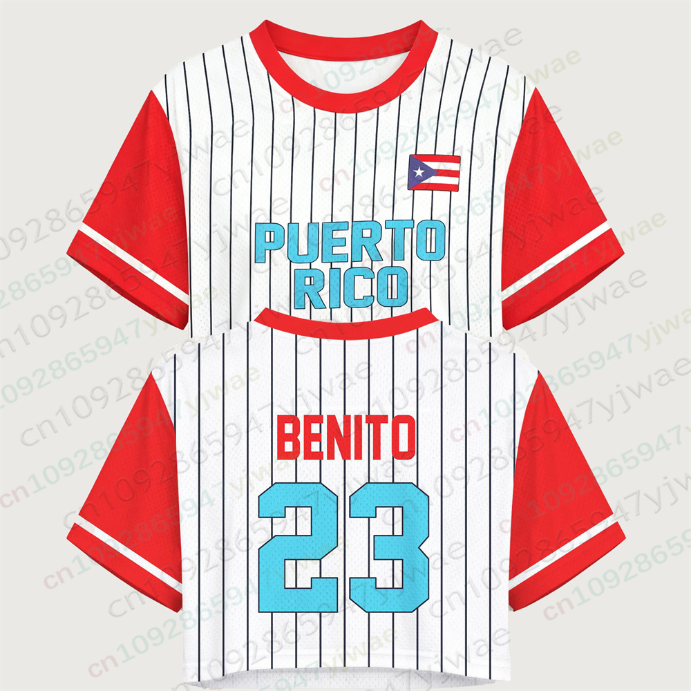 Puerto Rico Crop Top Jersey Pu - Women'S Fashion Rugby Shirt review and price
