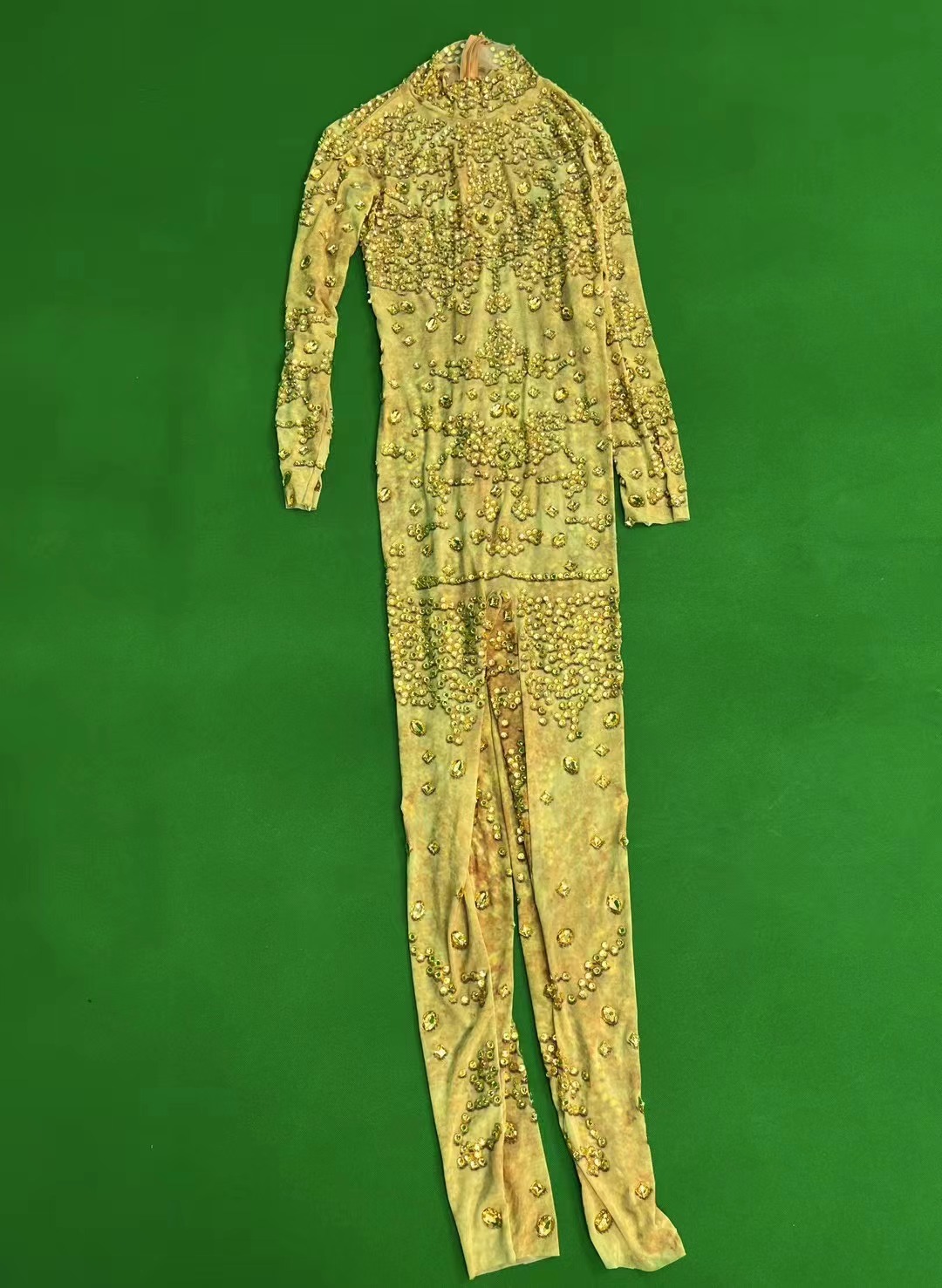 Sexy Stage Shining Gold Rhines - Women Fashion Photoshoot review and price