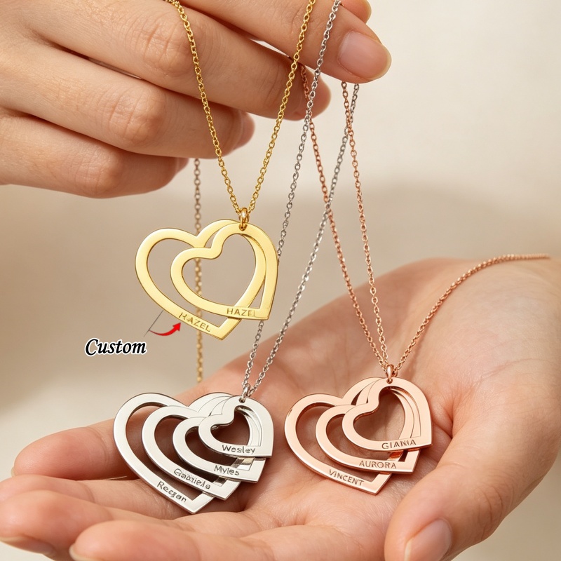 Custom Engraved Heart Name Nec - Xl Women'S Fashion review and price