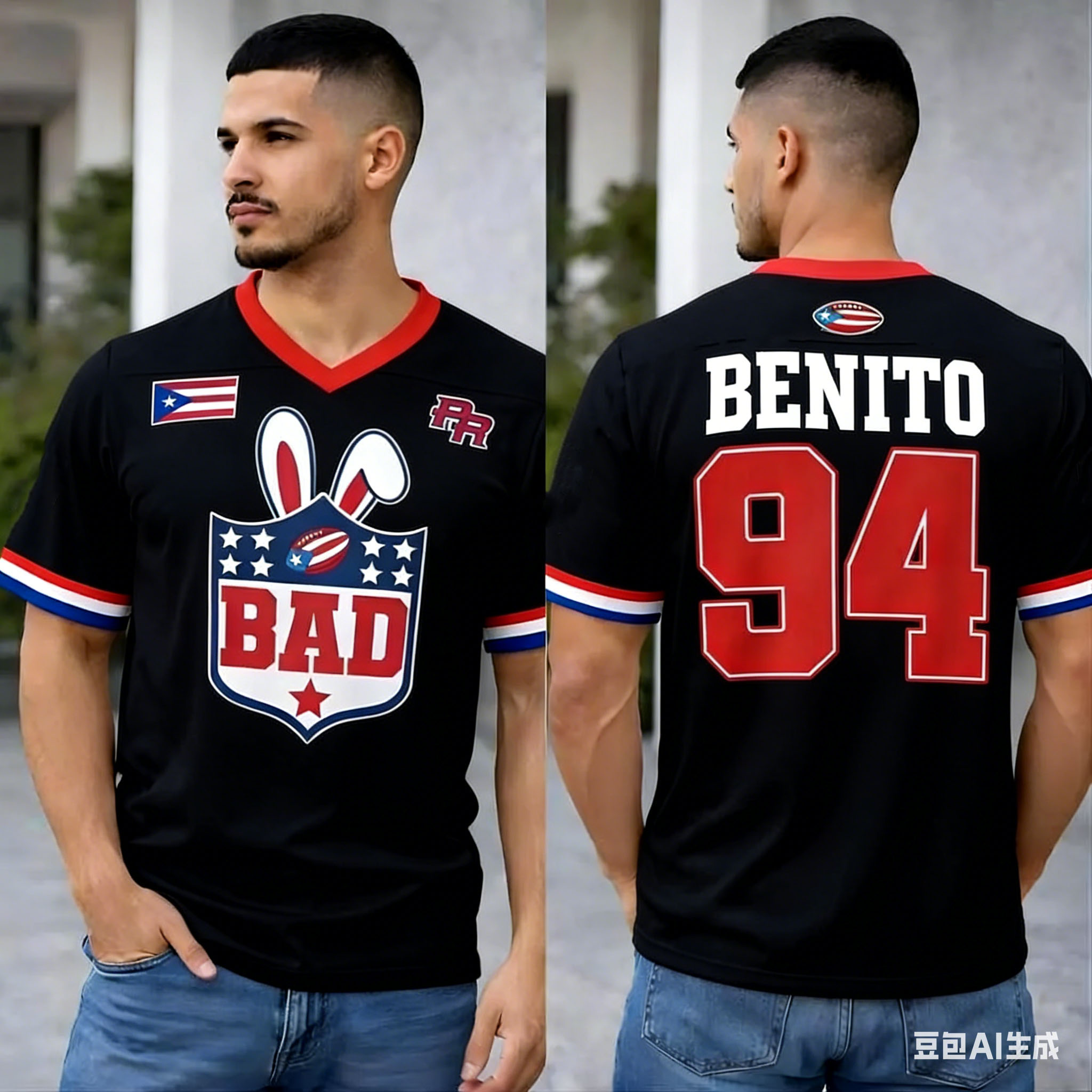 Puerto Rico Oversized Jersey P - Women'S Fashion Rugby Shirt review and price