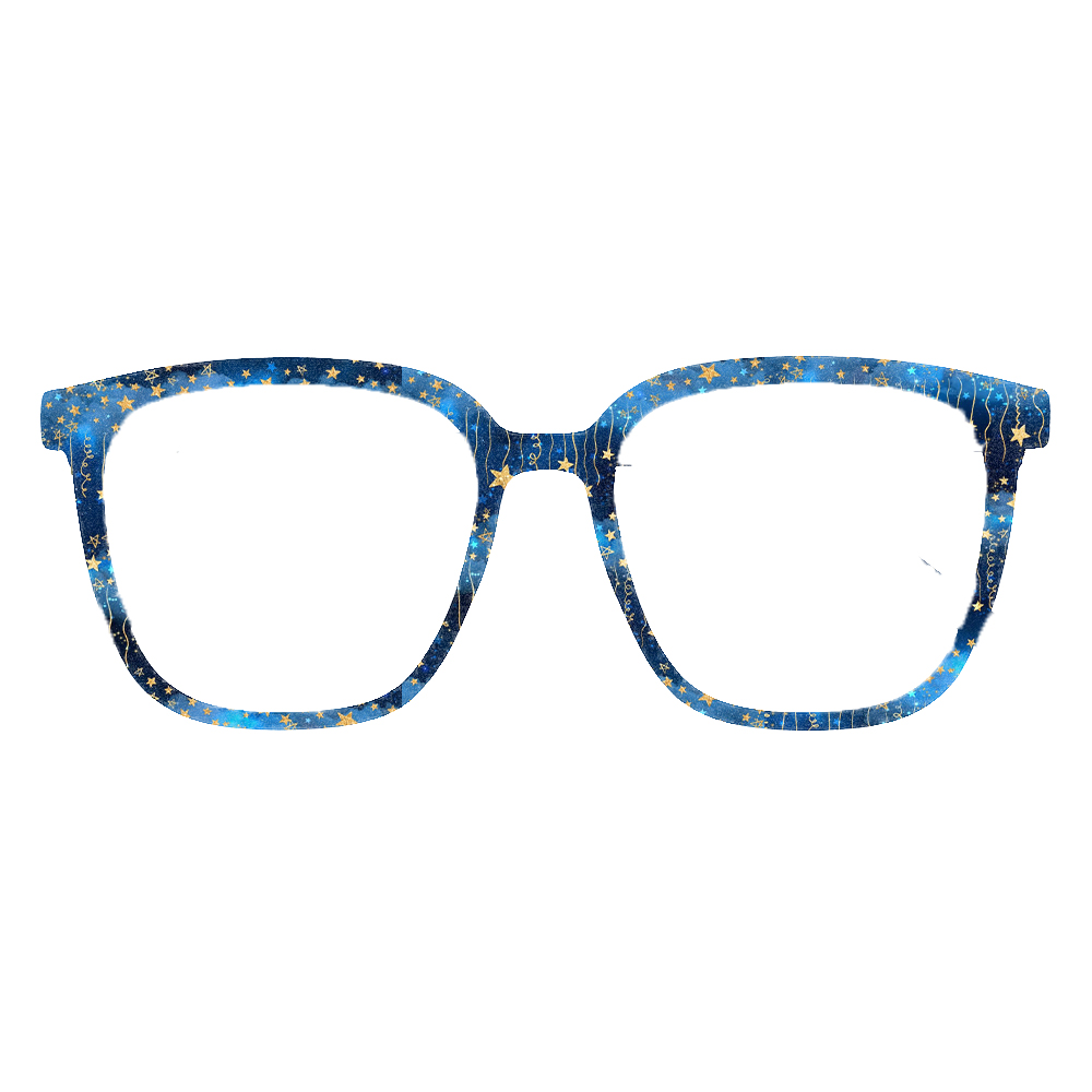 Starry Sky Star Print Square E - Women'S Fashion Eyeglass Frames review and price