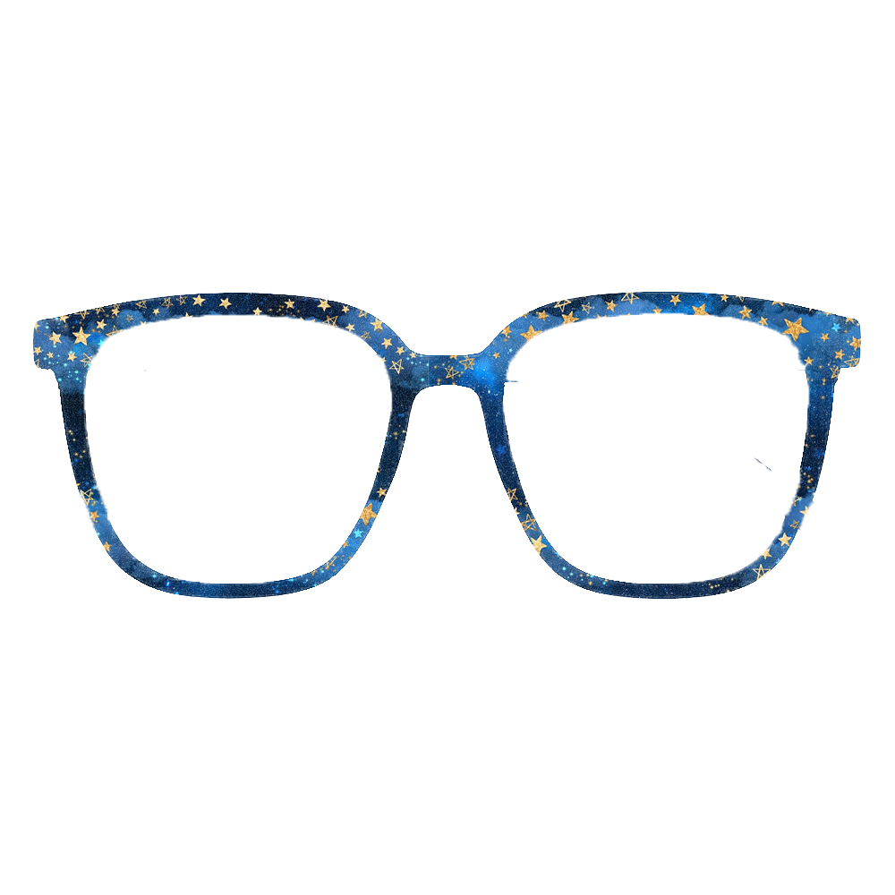 Starry Sky Star Print Square E - Women'S Fashion Eyeglass Frames review and price