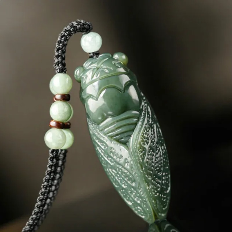 Natural Hetian Jade Cicada Pen - Women'S Fashion Jewellery review and price