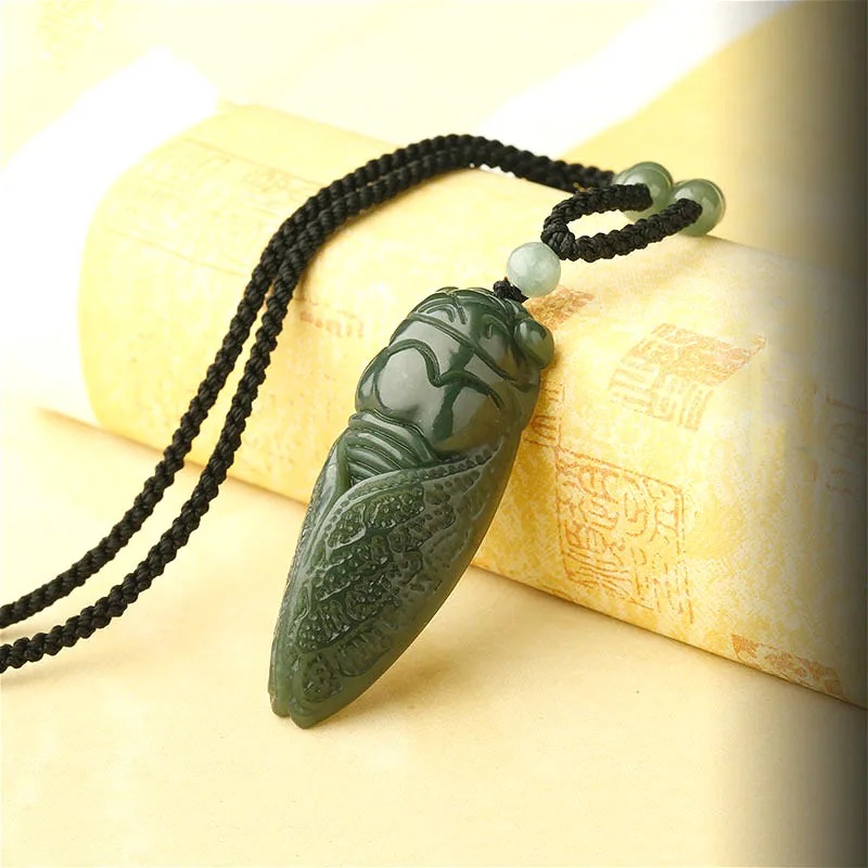 Natural Hetian Jade Cicada Pen - Women'S Fashion Jewellery review and price