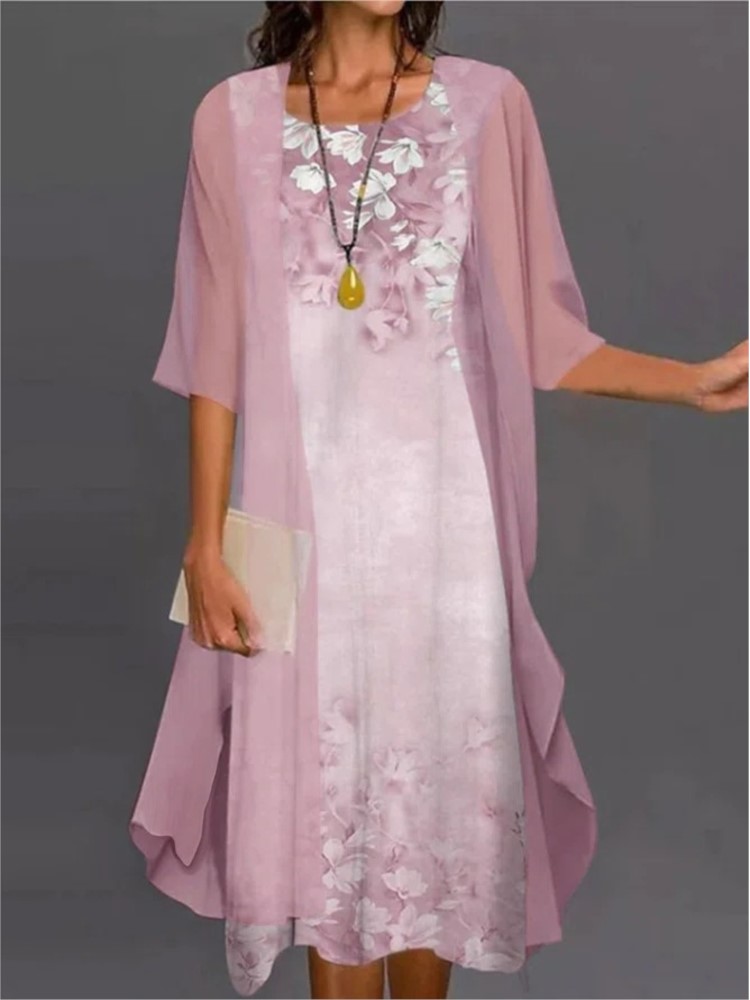 Summer Elegant Dress Two-piece - Women'S Fashion Long Coat review and price