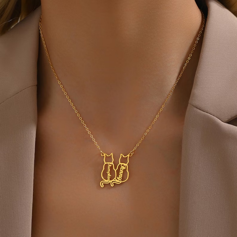 Personalized Cat Name Necklace - Xl Women'S Fashion review and price