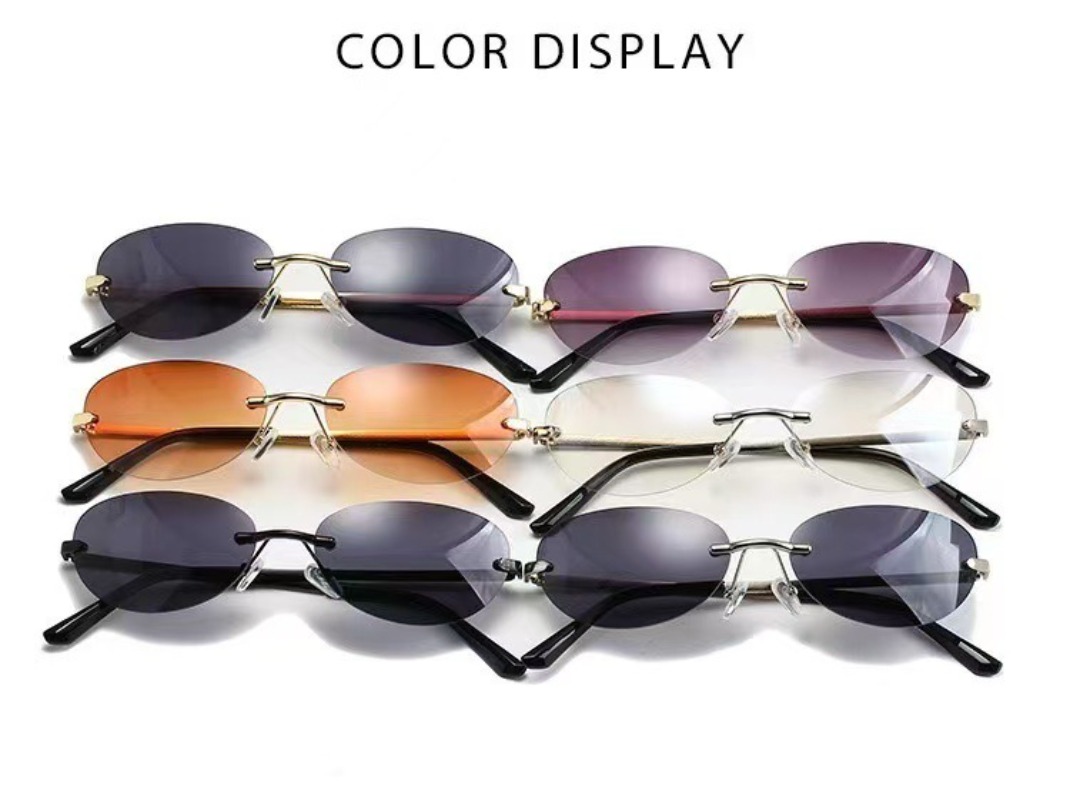 Rimless Oval Sunglasses Women  - Women'S Fashion Eyeglass Frames review and price