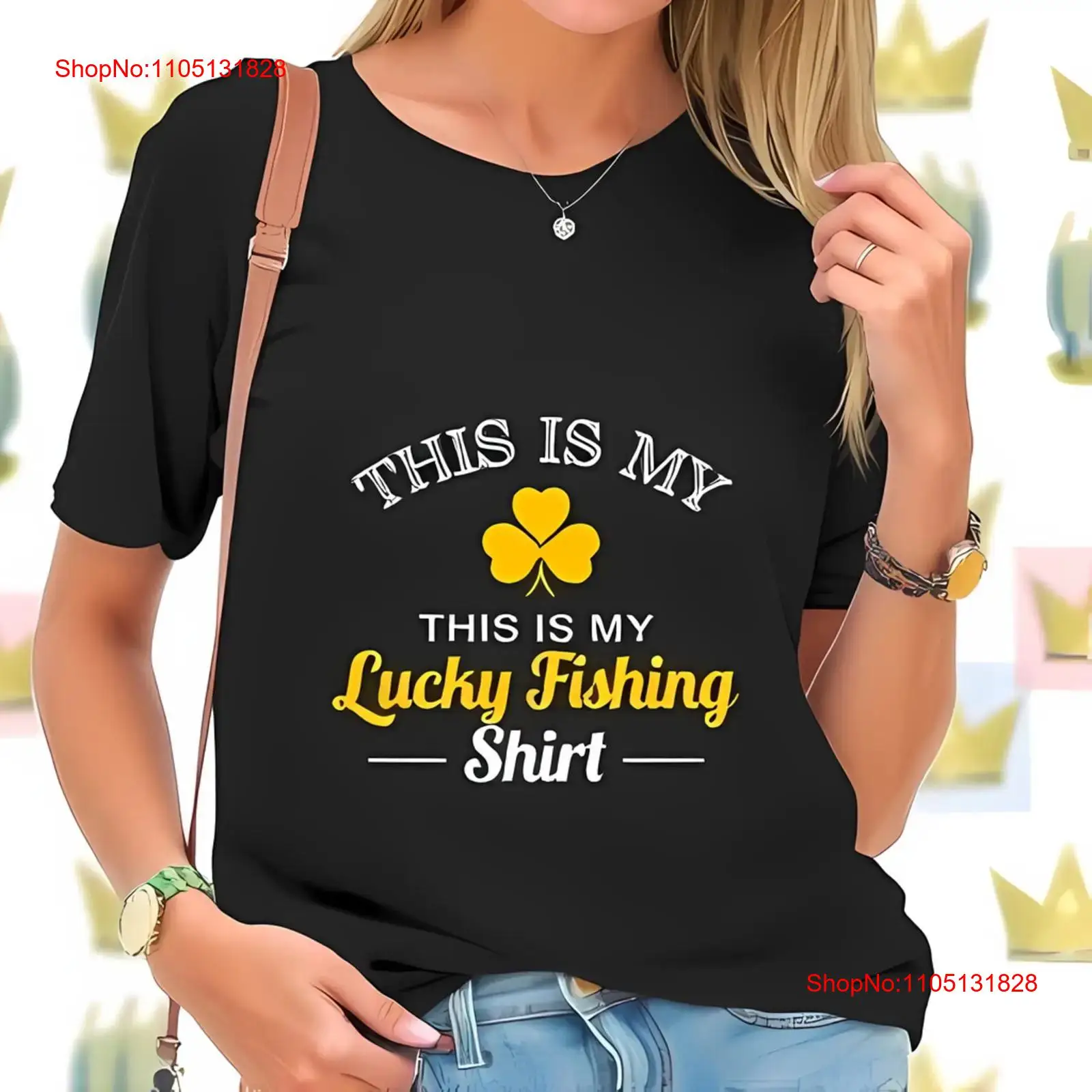 Lucky Fishing T Shirt for Wome - Women'S Fashion Graphic Tees review and price