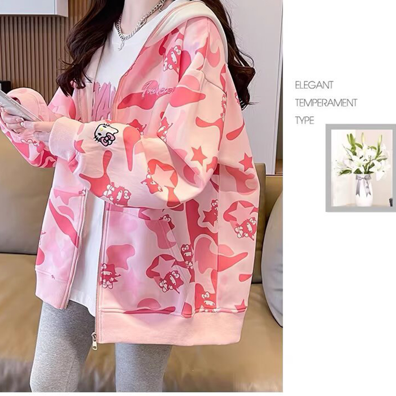 Y2K 2026New Cute Cartoon Hello - Women'S Fashion Long Coat review and price