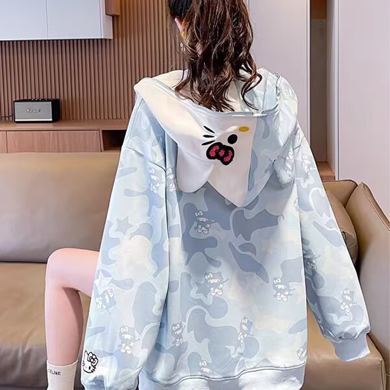 Y2K 2026New Cute Cartoon Hello - Women'S Fashion Long Coat review and price