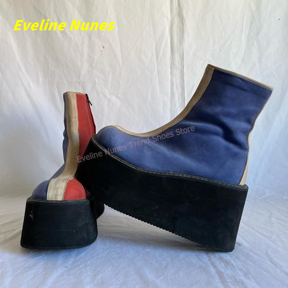 Y2K Red Blue Platform Ankle Bo - Women'S Fashion Trends Spring 2026 review and price