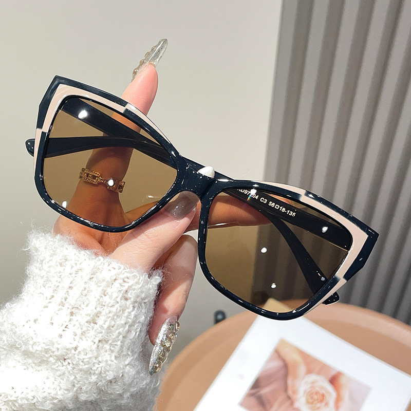 Women Color Block Cat Eye Eyeg - Women'S Fashion Eyeglass Frames review and price
