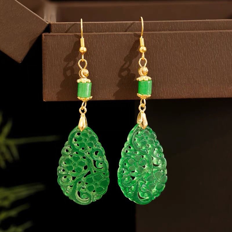 925 Silver Natural Green Jade  - Women'S Fashion Jewellery review and price