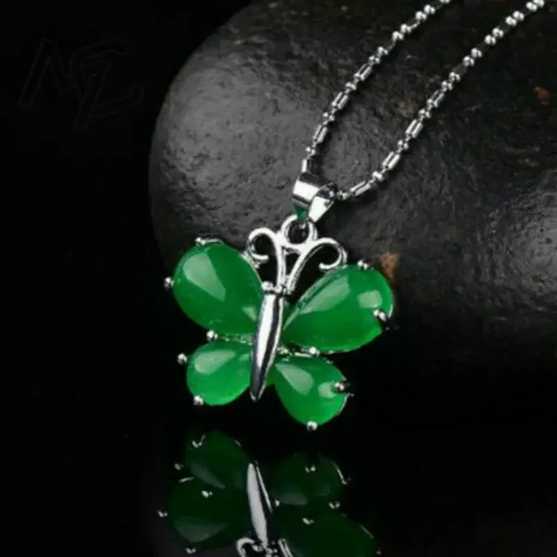 S925 Silver Green Jade Butterf - Women'S Fashion Jewellery review and price