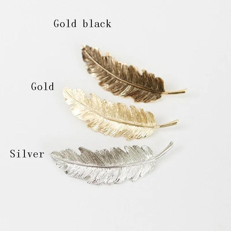 Women Leaf Feather Hair Clip S - Women'S Fashion Jewellery review and price