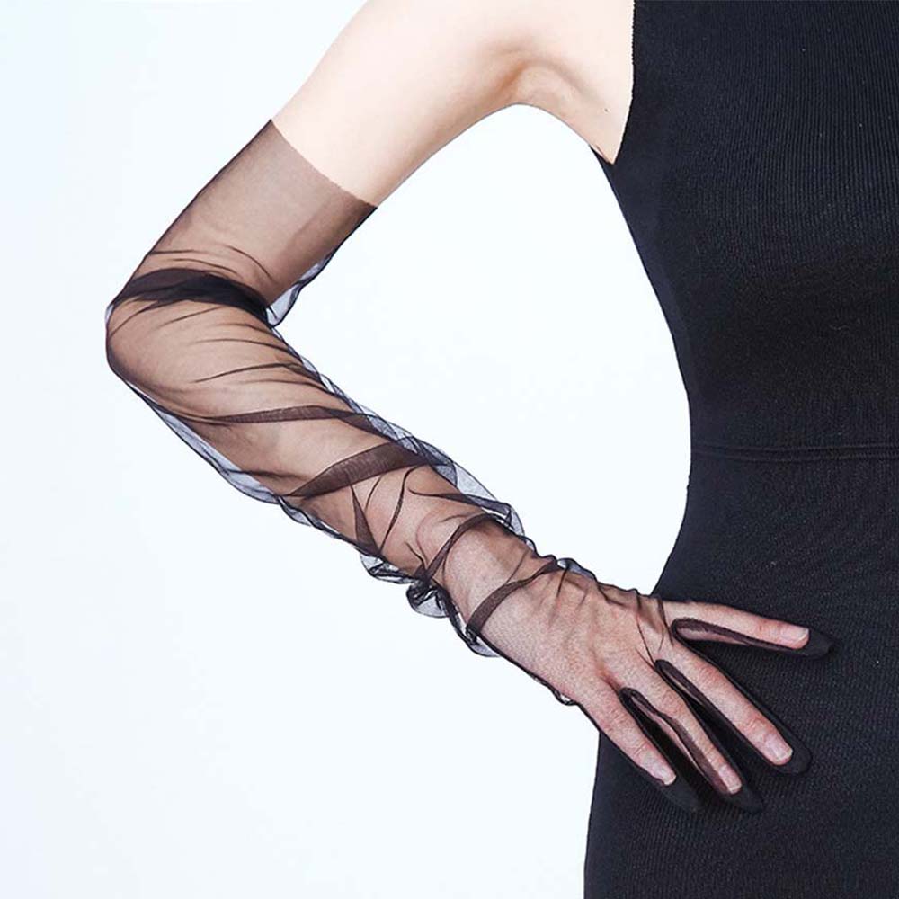1 Pair Ultra Thin Sheer Tulle  - Women Fashion Photoshoot review and price