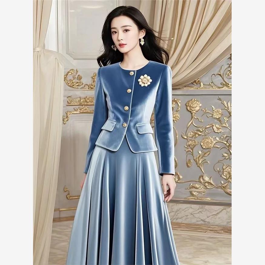 Two Piece Set French Vintage E - Women'S Fashion Long Coat review and price