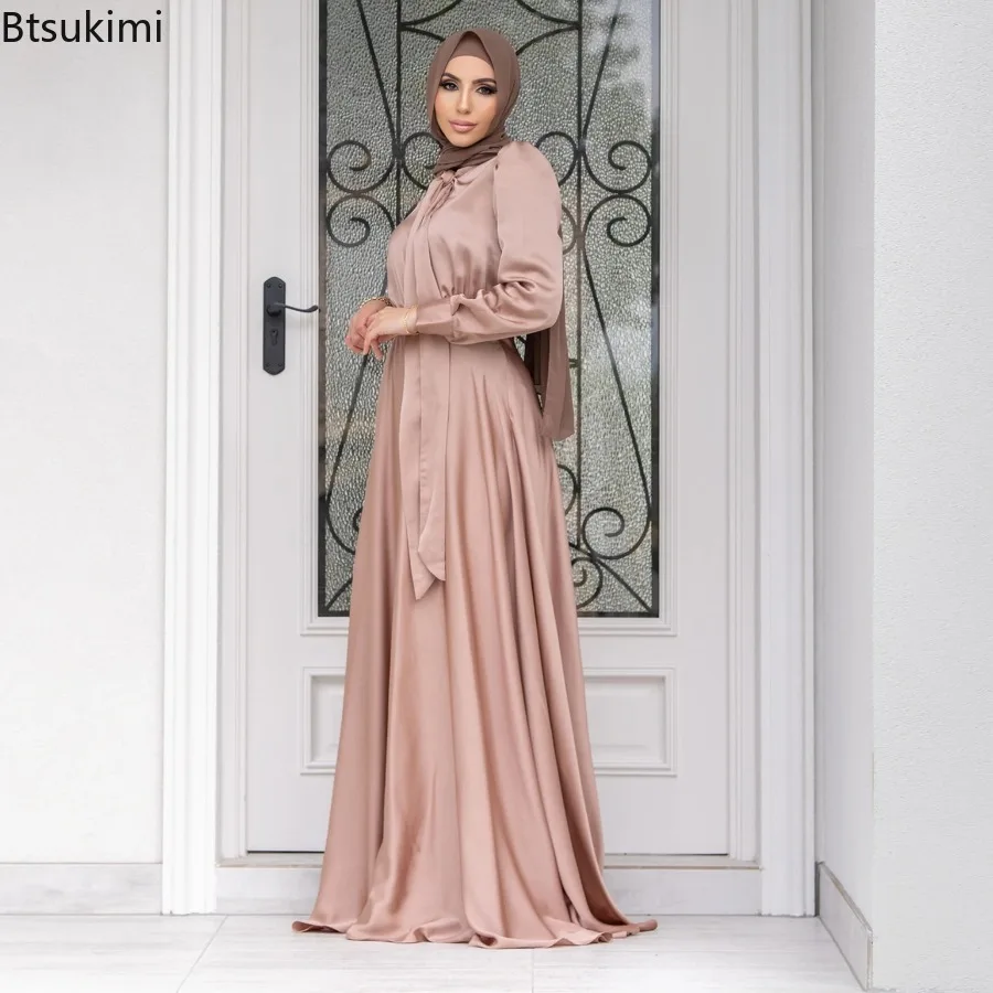 Elegant Satin Dress for Women  - Turkey Women Fashion review and price