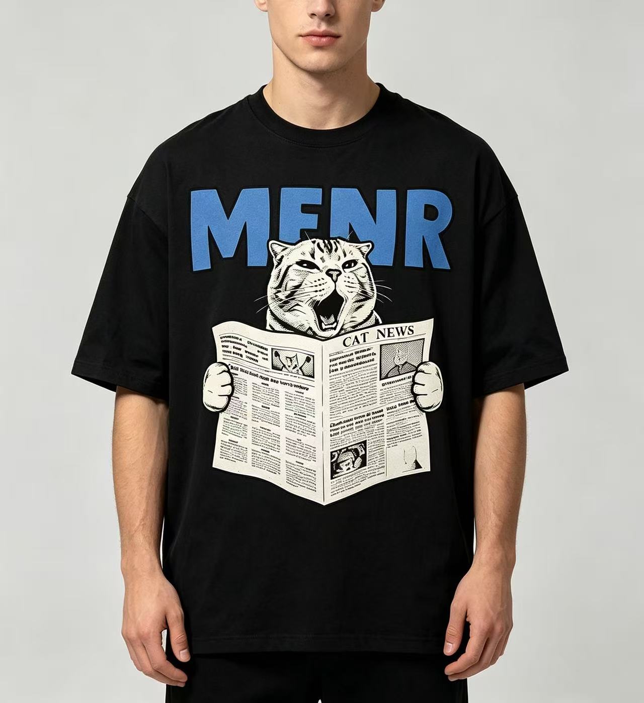 Unisex Funny Cat Reading Newsp - Women'S Fashion Graphic Tees review and price
